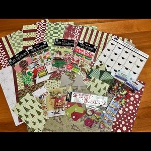 Christmas Advent Calendar Paper Craft Lot